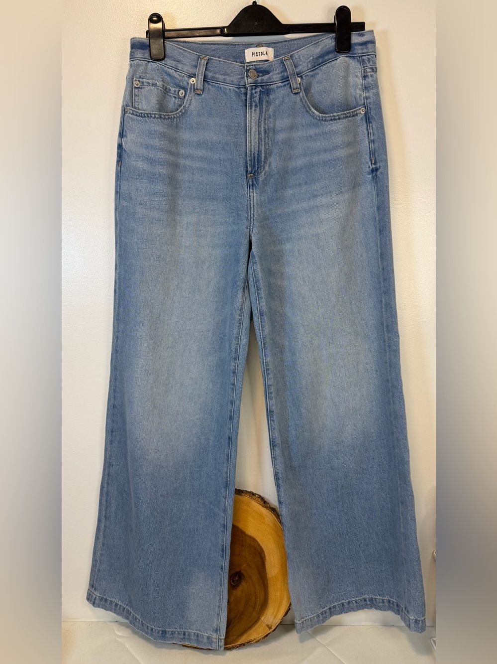 PISTOLA Light Blue Jadyn Low Slung Palazzo Major Wide-Leg Jeans Women’s Size 29